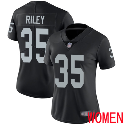 Oakland Raiders Limited Black Women Curtis Riley Home Jersey NFL Football #35 Vapor Untouchable Jersey->women nfl jersey->Women Jersey